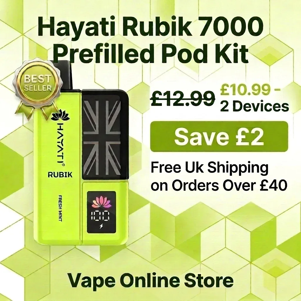 Hayati Rubik 7000 Puffs Pod Kit | Buy 1 Get 1 Free Vape - Image 2