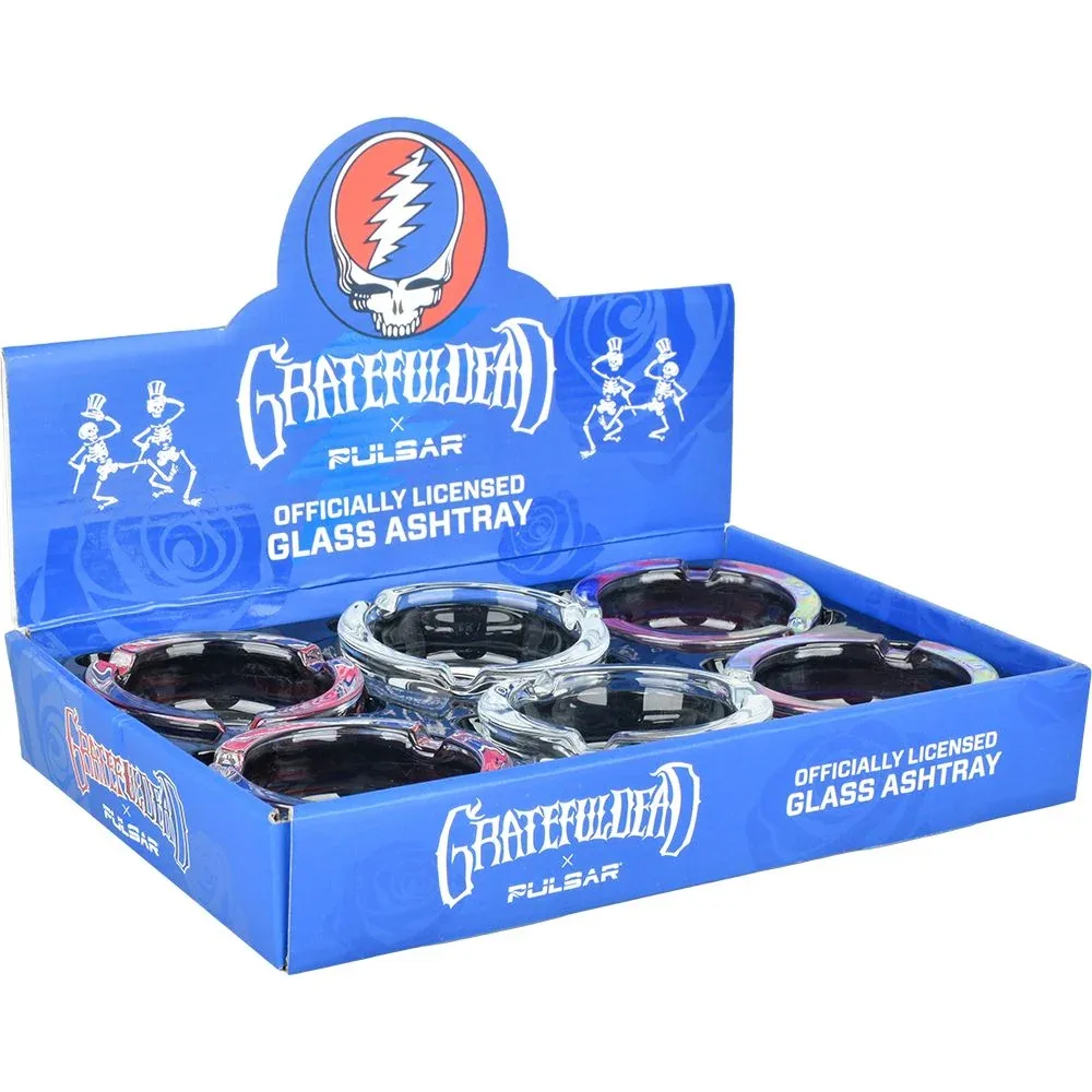 Grateful Dead x Pulsar Licensed Glass Ashtrays - 3.5" / 6ct - Image 2