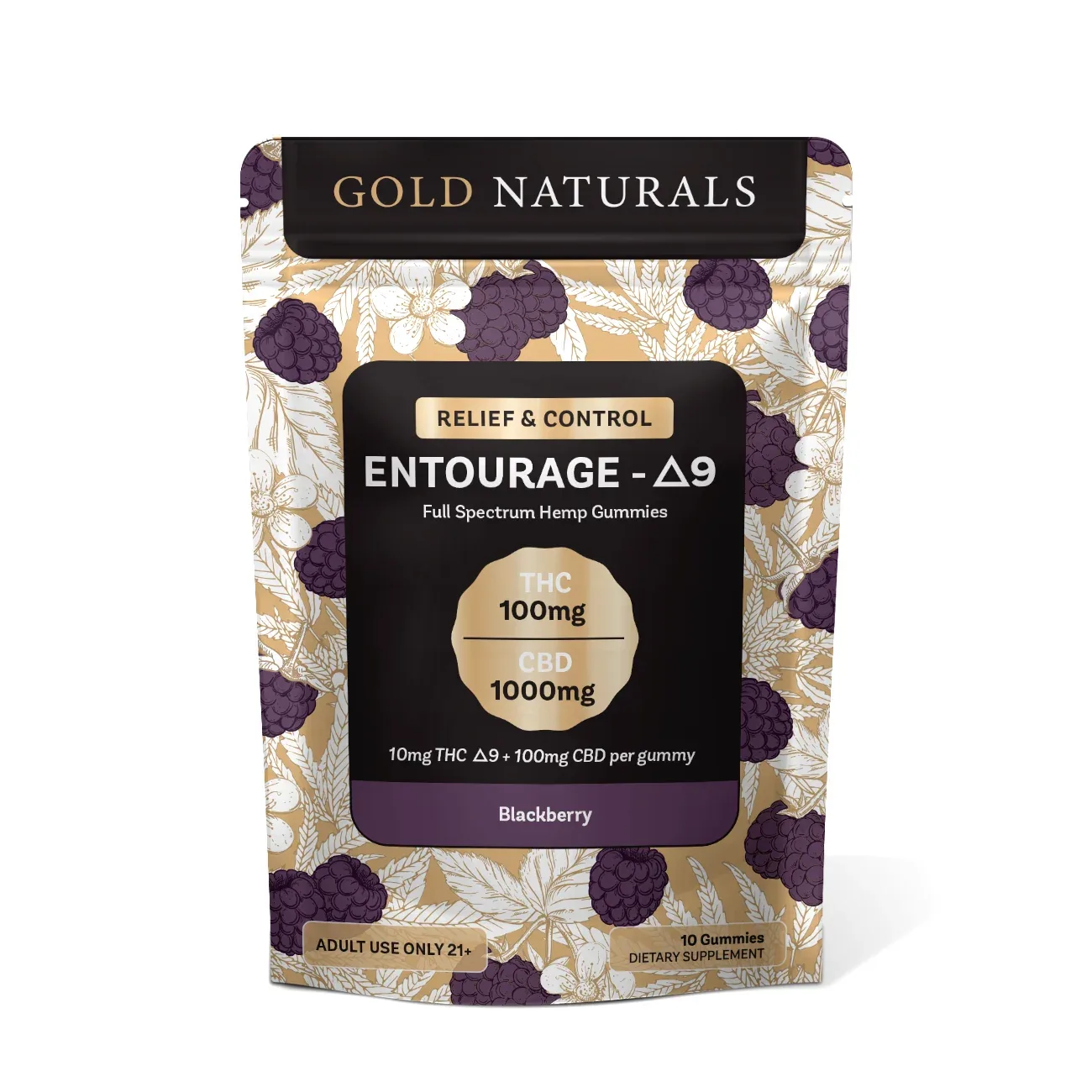 Gold Naturals Entourage Δ9 Gummy