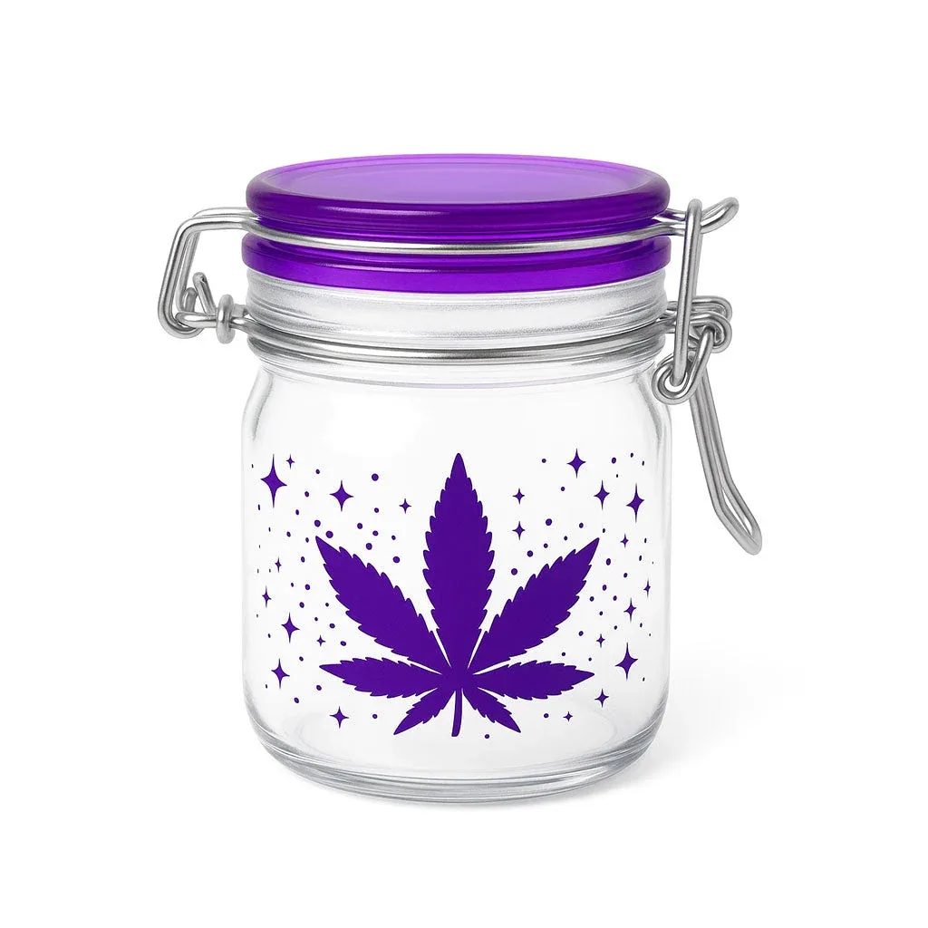 Airtight Purple Leaf Galaxy - Stash Jar - Image 2