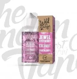 Jewel Raspberry, Coconut & Cantaloupe Shortfill E-liquid by Wild Roots 100ml