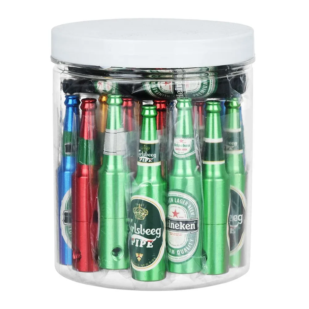 Beer Bottle Aluminum Hand Pipe |30ct - Image 2
