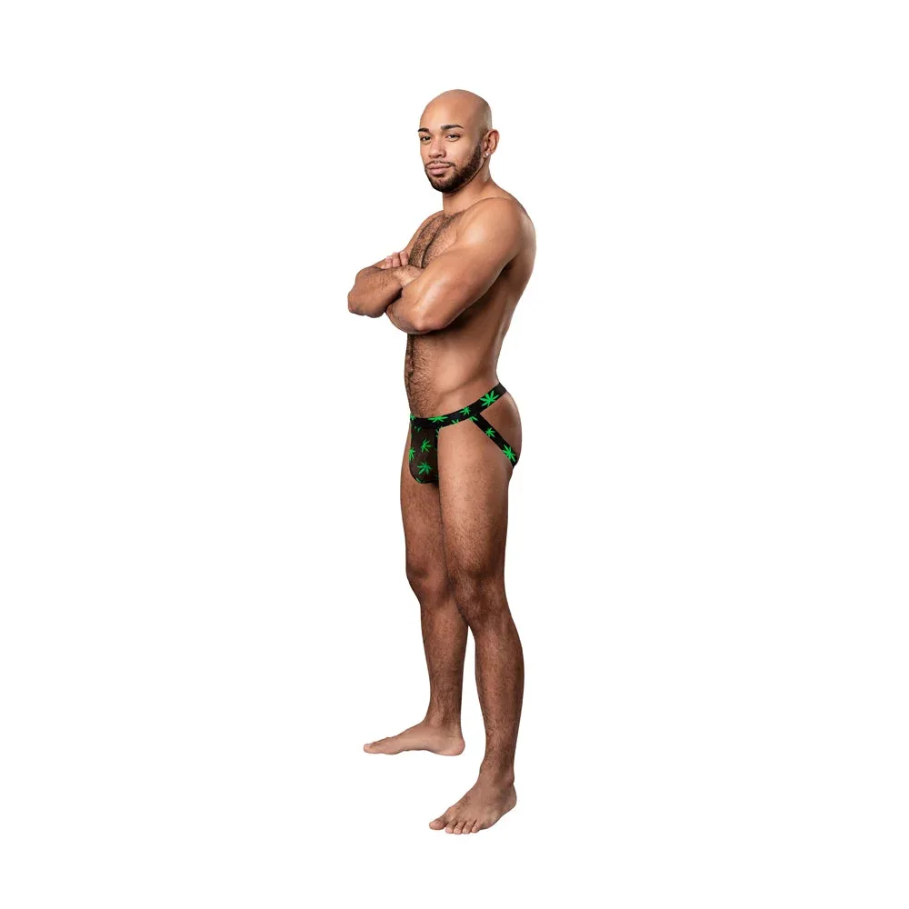 Male Power Hazy Dayz Jock Pot Leaf S/M - Image 2