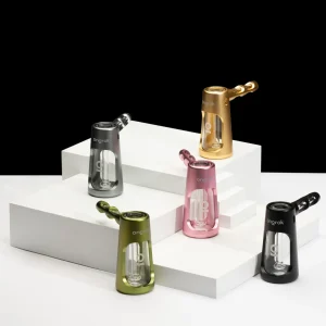 ONGROK Portable Glass Aluminum Bubbler Pipe