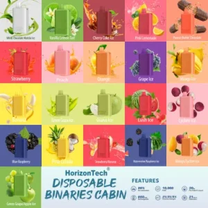 Binaries Cabin Rechargeable Disposable | Horizon Tech | 10,000 Puffs