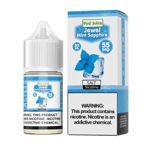 Pod Juice Jewel Mint Sapphire TF 30ml Nic Salt Vape Juice - 20mg (Synthetic Nicotine)