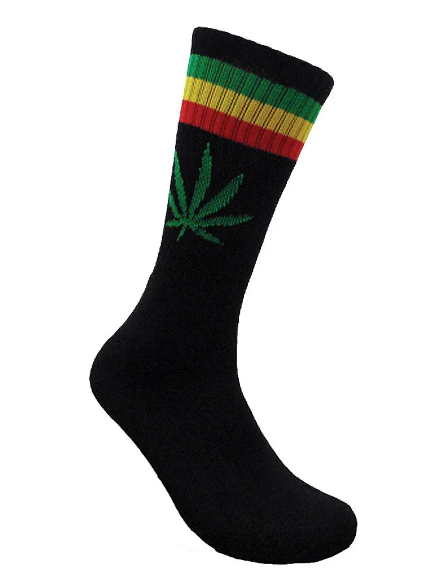 Leaf Republic Socks - Rasta Stripes
