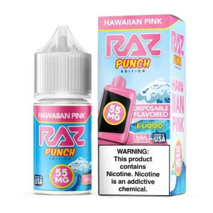 Pod Juice X Raz Salt Punch Edition Hawaiian Pink Tobacco Free Nicotine 30ml Salt E-Juice