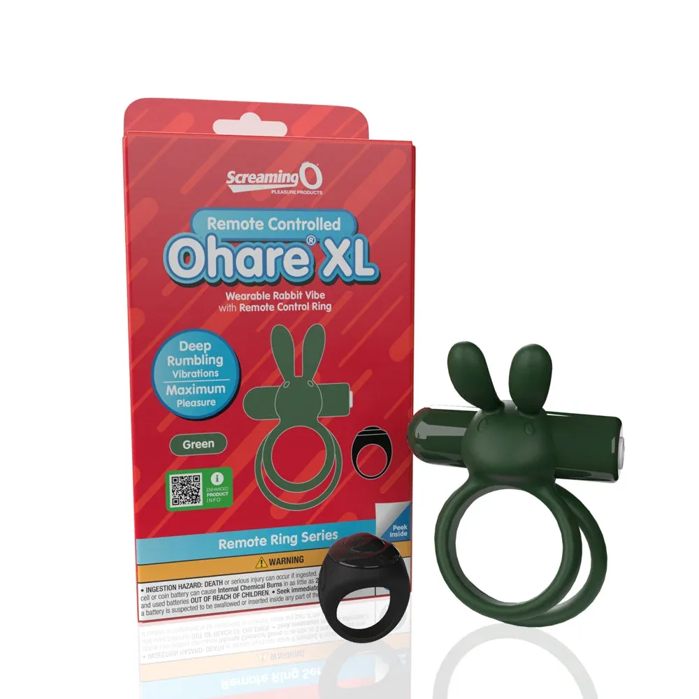 Screaming O Remote Controlled Ohare XL Vibrating Ring Green - Image 2