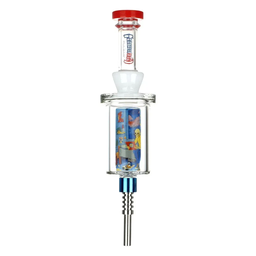 Grateful Dead x Pulsar Inside Print Vapor Vessel & SYF Dab Dish - 9.25" / Deadhead Dorm - Image 2