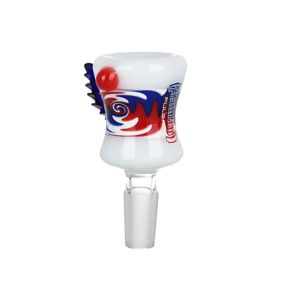 Grateful Dead Bolt Red White Blue Wig Wag Herb Slide - 9ct - Image 2