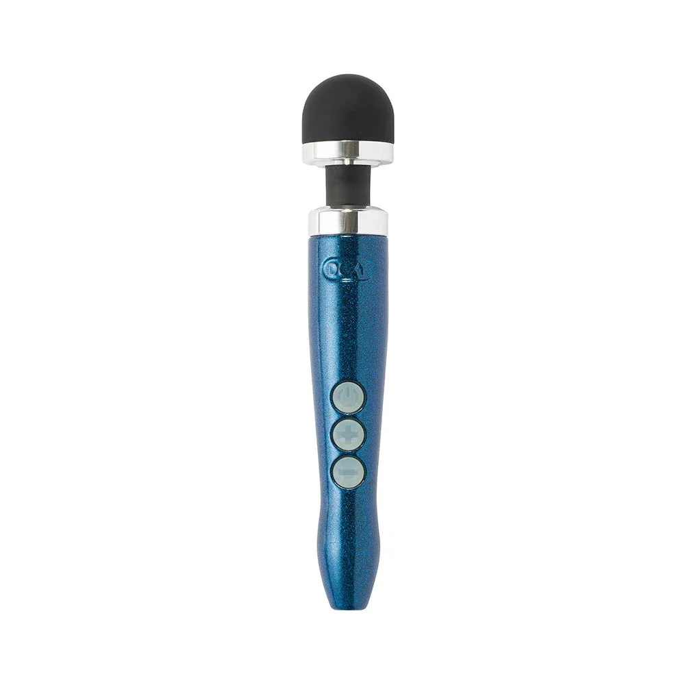 Doxy Die Cast 3R Rechargeable Compact Wand Vibrator Blue Flame - Image 2