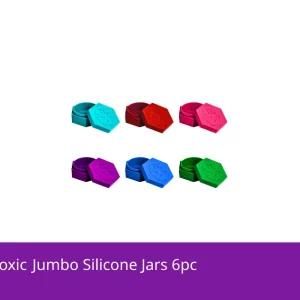 MKGlass TXSJ2 Toxic Jumbo Silicone Jars 6pc