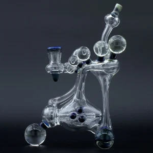 Clayball Glass "Milky Way" Heady Recycler Dab-Rig