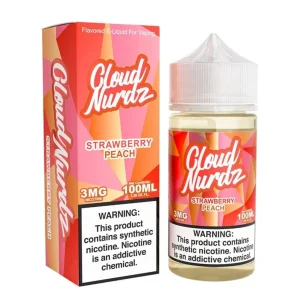 Strawberry Peach Synthetic Nicotine 100ml E-Juice | Cloud Nurdz
