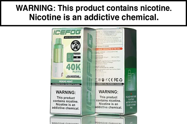 ICEFOG 40K SWITCH PRO DISPOSABLE VAPE POD – 40,000 PUFFS