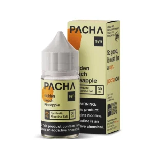 PACHA syn Golden Peach Pineapple 30ml Nic Salt Vape Juice