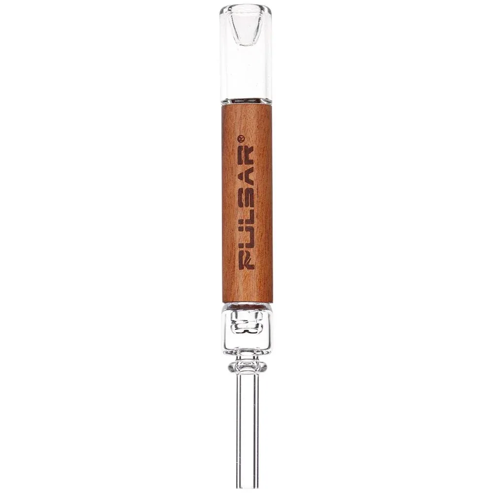 Pulsar Quartz & Rosewood Deco Dab Straw - 5.75"