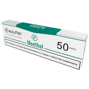 ePuffer SNAPS® Cigalike Menthol Vape Cartomizers 50