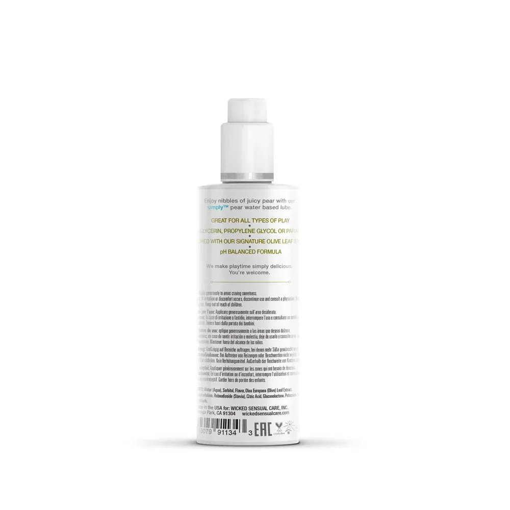 Simply Pear Flavored Water Based Lubricant 4 oz. - Image 2