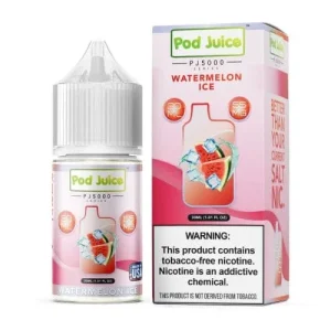 Pod Juice Watermelon Ice PJ5000 TF 30ml Nic Salt Vape Juice - 35mg (Synthetic Nicotine)