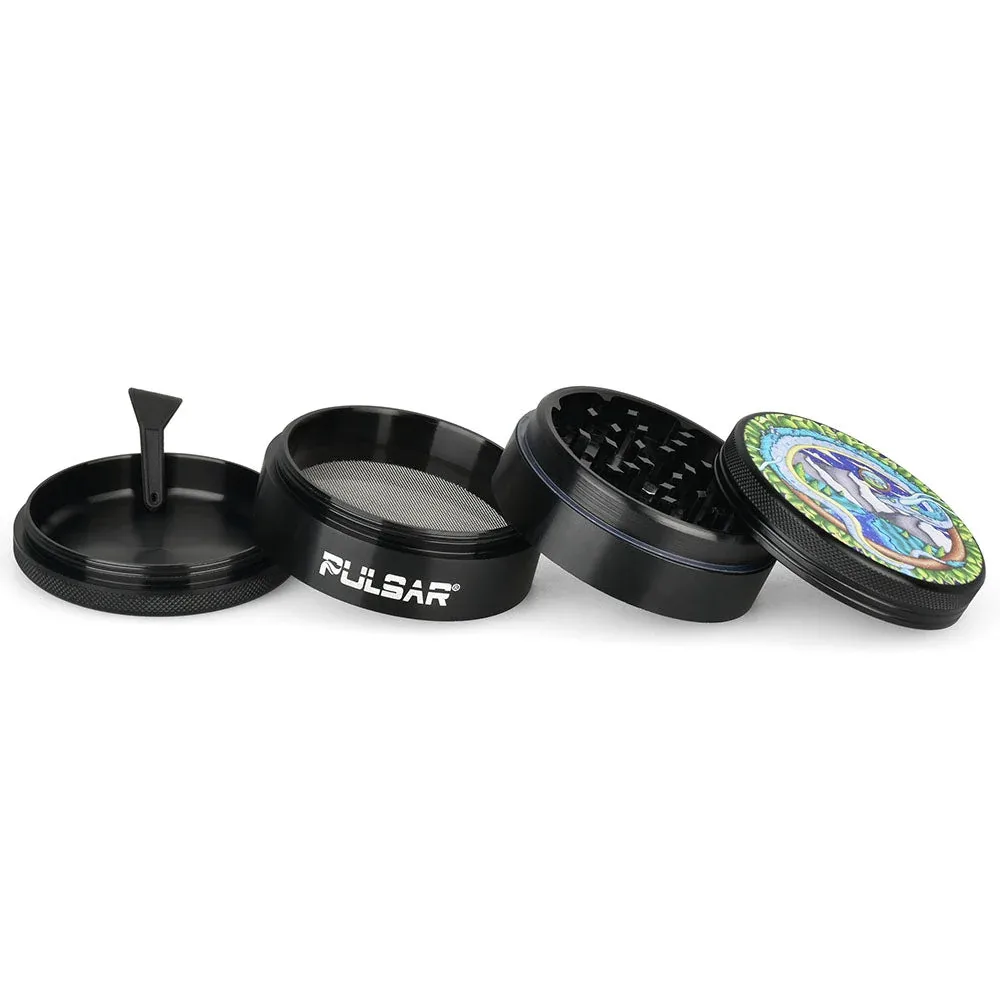 Pulsar Artist Series Metal Grinder - Remembering Dragon / 4pc / 2.5" - Image 2