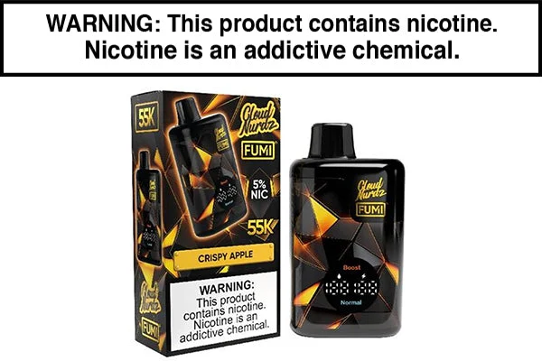FUMI X CLOUD NURDZ 55K DISPOSABLE VAPE – 55,000 PUFFS - Image 2