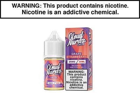 GRAPE STRAWBERRY BY CLOUD NURDZ SALT 30ML