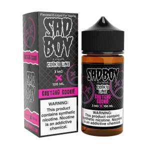 CookieLine Custard Cookie Synthetic Nicotine 100ml E-Juice | SadBoy