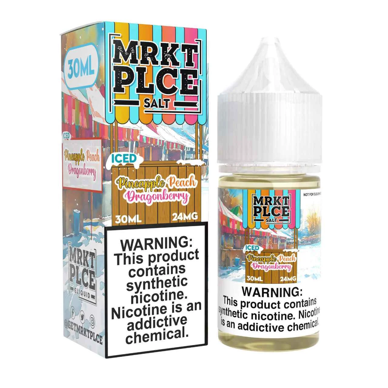 Iced Pineapple Peach Dragonberry Salt Nic 30ml E-Juice | MRKTPLCE