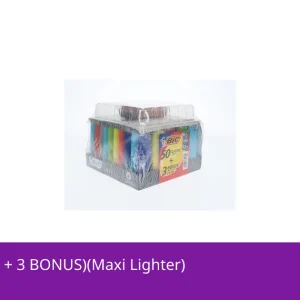 BIC (DSPLY 50pc + 3 BONUS)(Maxi Lighter)