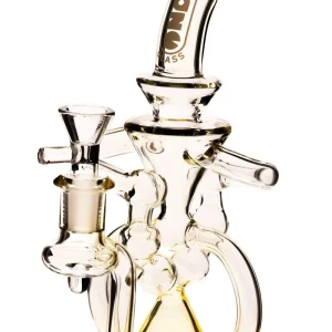 Daze Glass - 9" Fumed Glass Water Pipe Recycler w/ Perc