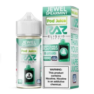 Pod Juice x RAZ Jewel Spearmint Synthetic Vape Juice 100ml