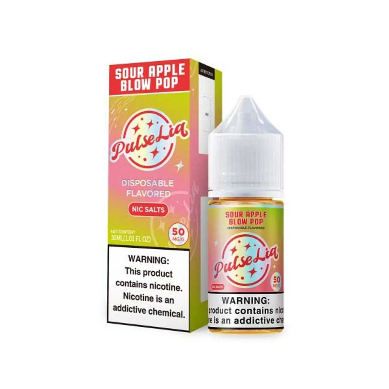 Pulse Liq Sour Apple Blow Pop Salt 30ml E-Juice