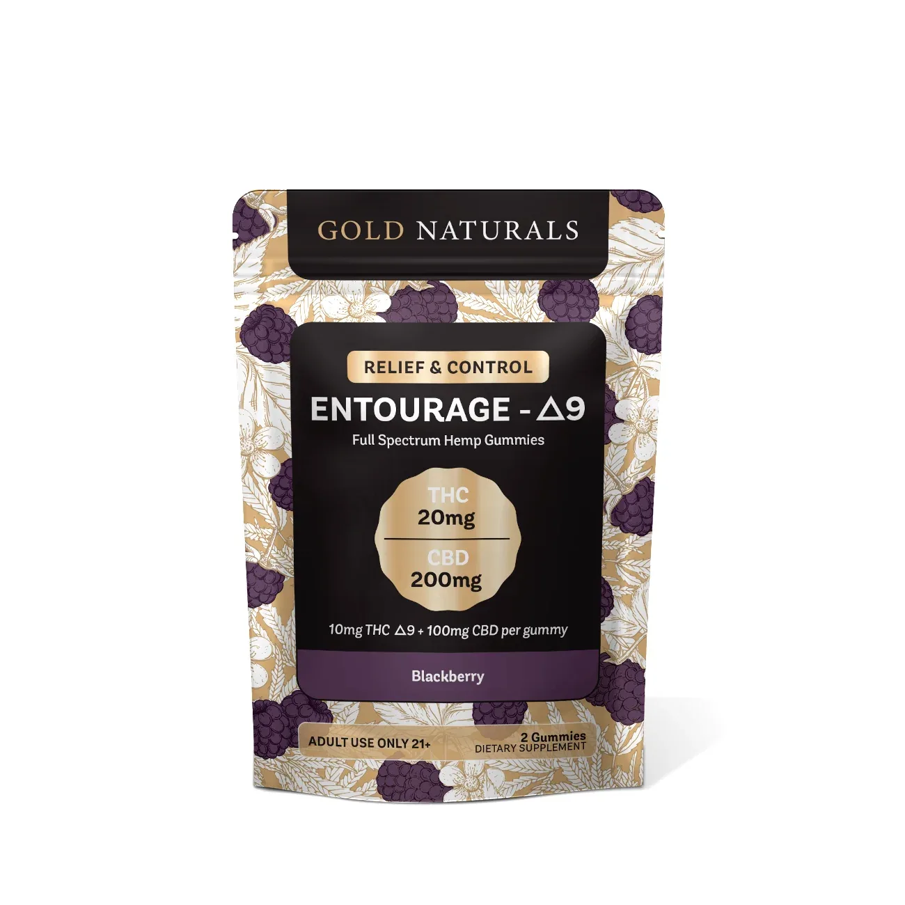 Gold Naturals Entourage Δ9 Gummy - Image 2