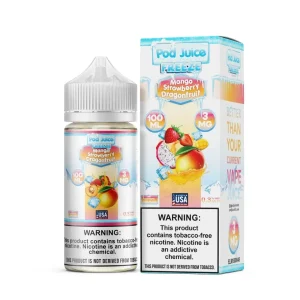 Mango Strawberry Dragonfruit Freeze Tobacco Free Nicotine E-Juice 100ml | Pod Juice