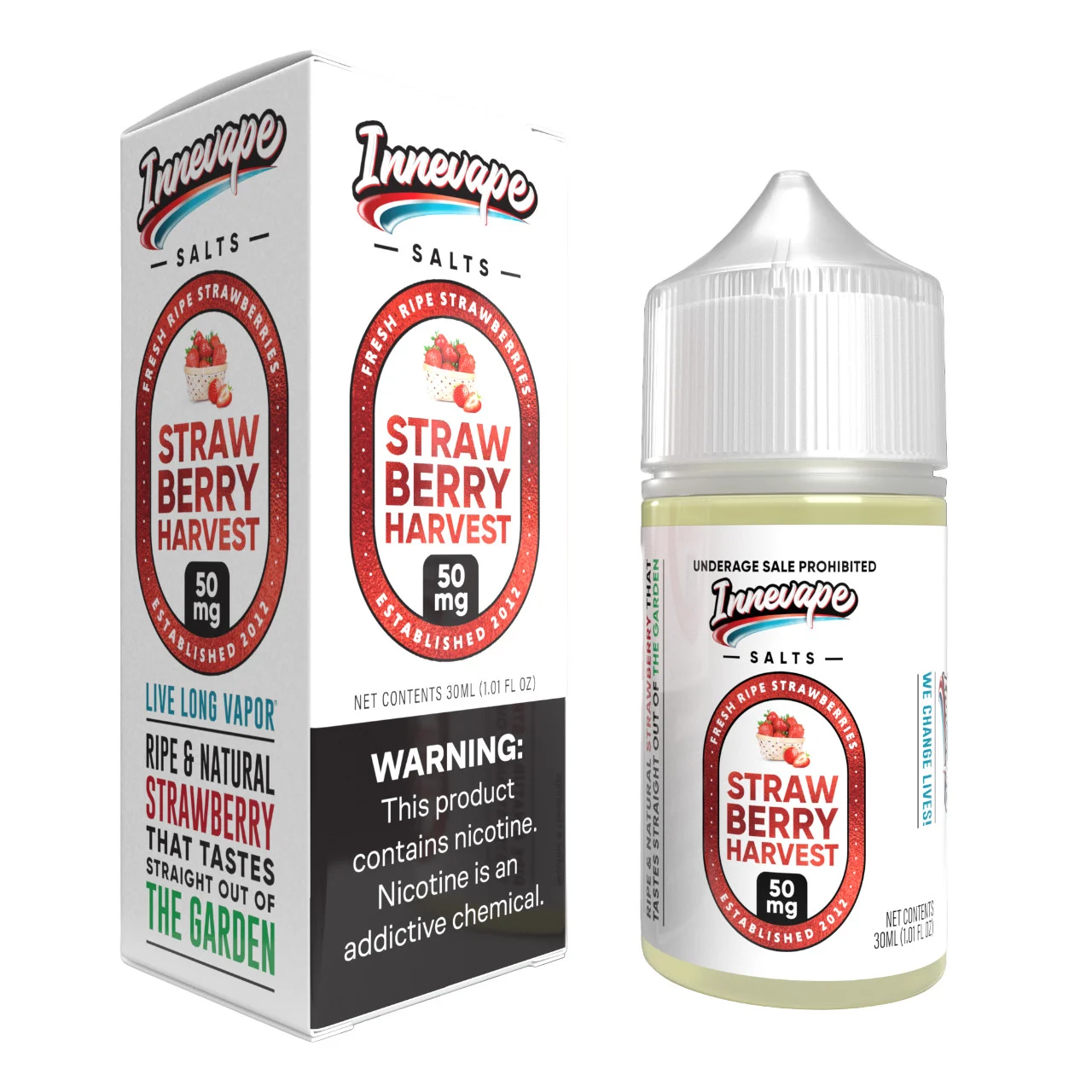 Strawberry Harvest Salts 30ml E-Juice | Innevape