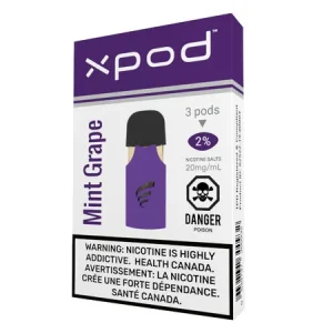 Buy XPOD Grape Mint Vape Pods Online Canada