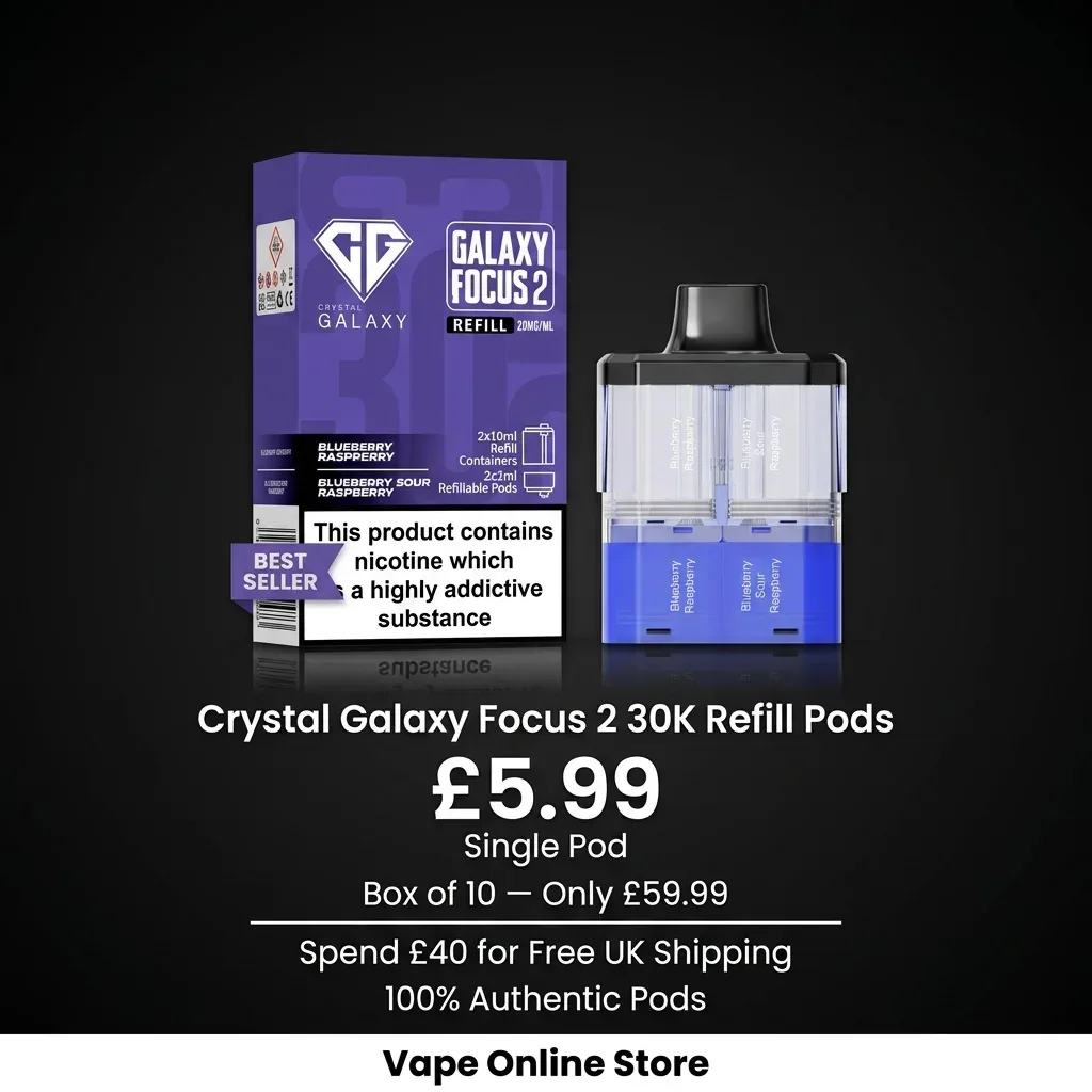 Crystal Galaxy Focus 2 30K Refill Pods | £5.99 Deal - Image 2