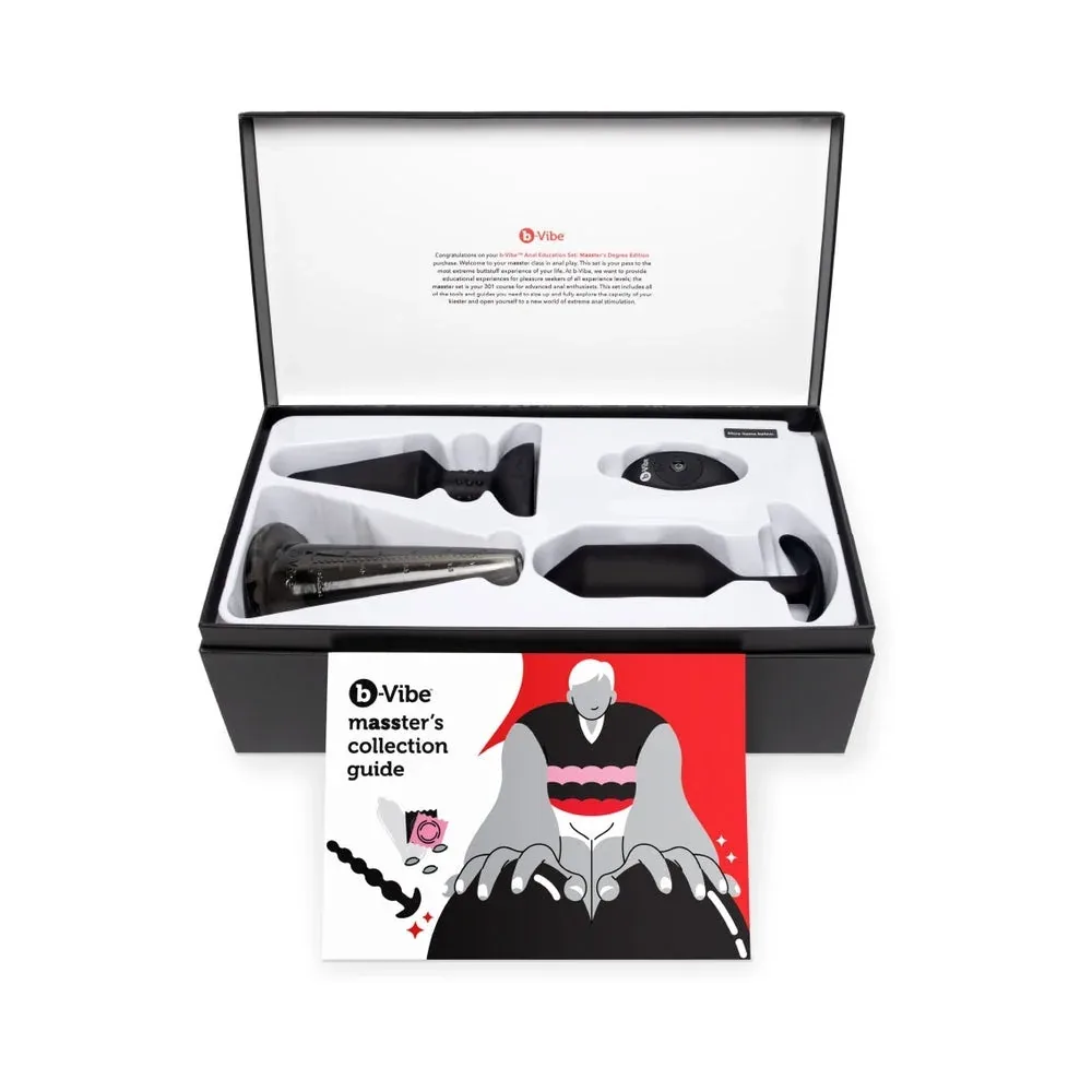 b-Vibe 10-Piece Anal Education Set: Masster's Degree Edition Black - Image 2
