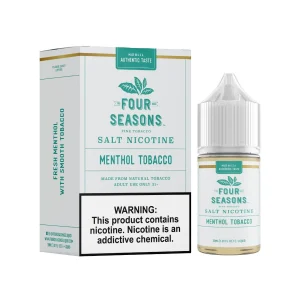 Menthol Tobacco Salt 30ml E-Juice | Four Seasons