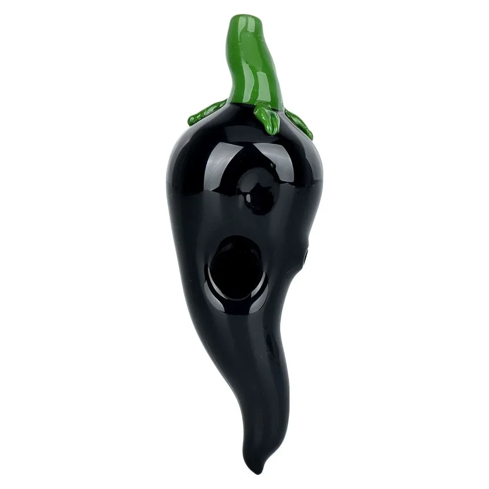 Poblano Problems Hand Pipe - 6.25" / Colors Vary - Image 2