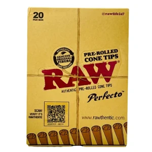 Raw 20ct Pre Rolled Cone Tips 20 Pack