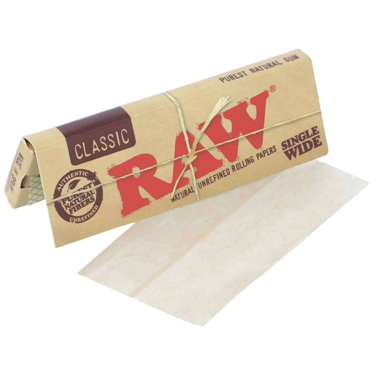 Raw Single Wide Papers Pack of 1 | 1 COUNT Classic