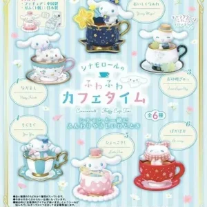 Re-Ment Sanrio Cinnamorol Fluffy Cafe Time Candy Toy Set of 6