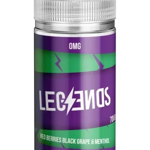 Red Berries Black Grape & Menthol Vape Juice By Legends E-Liquid 0mg 200ml 70/30