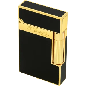 S.T. Dupont Ligne 2 Lighter – Black Lacquer & Yellow Gold
