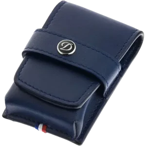 S.T. Dupont Line D Leather Lighter Case – Blue