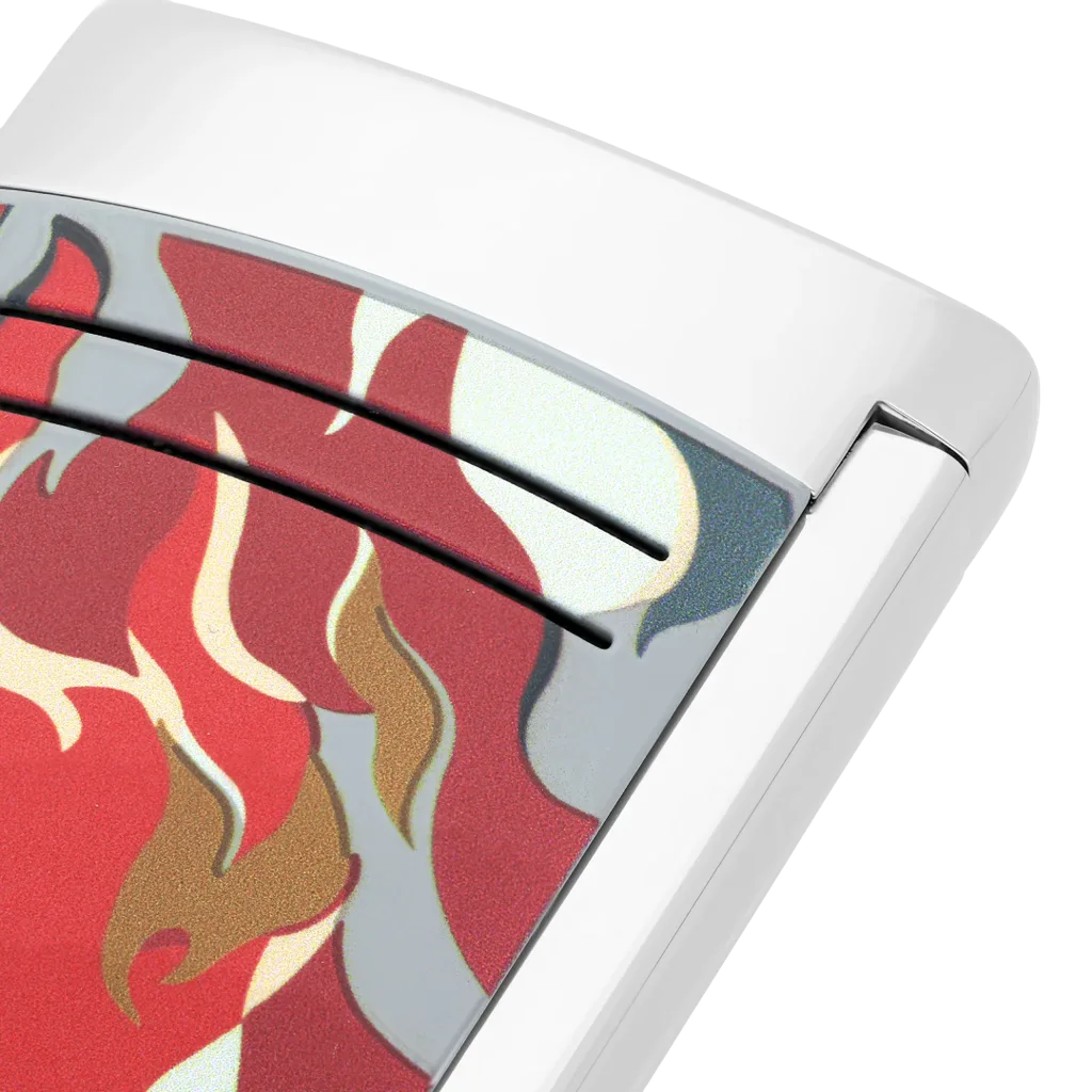 S.T. Dupont Maxijet Lighter – Red Flame Camo - Image 2