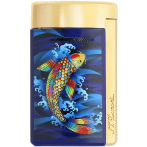 S.T. Dupont Minijet Lighter – Blue Koi Fish